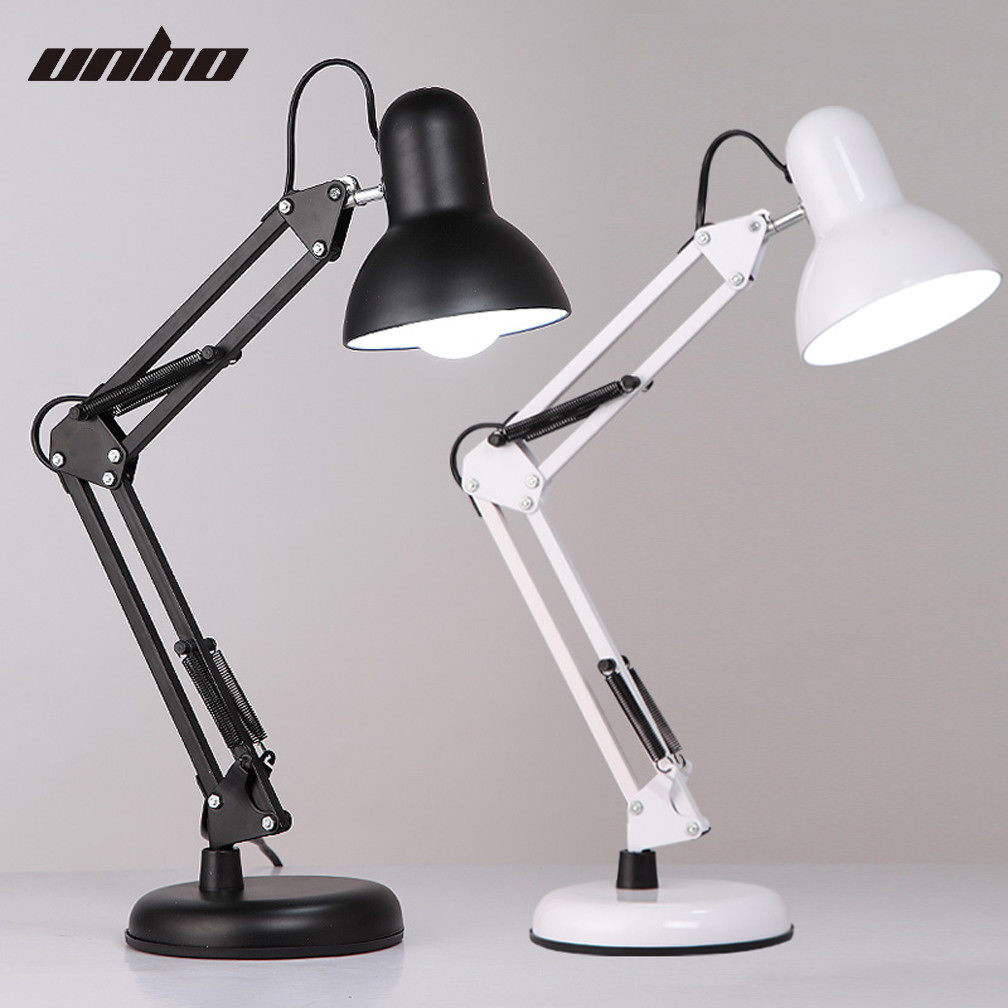 LED Architect Desk Lamp Metal Swing Arm Task Lamp Office Work Light W